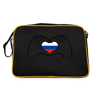 Coeur Russie - Sac Retro - noir/or - Dos