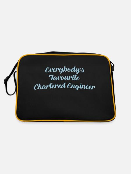 Everybodys favourite chartered engineer - Retro Bag - black/gold - Back