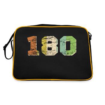 180 Darts - Retro Bag - black/gold - Back