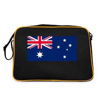 Australia flag - Sac Retro - noir/or - Dos
