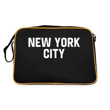 New York City - Sac Retro - noir/or - Dos