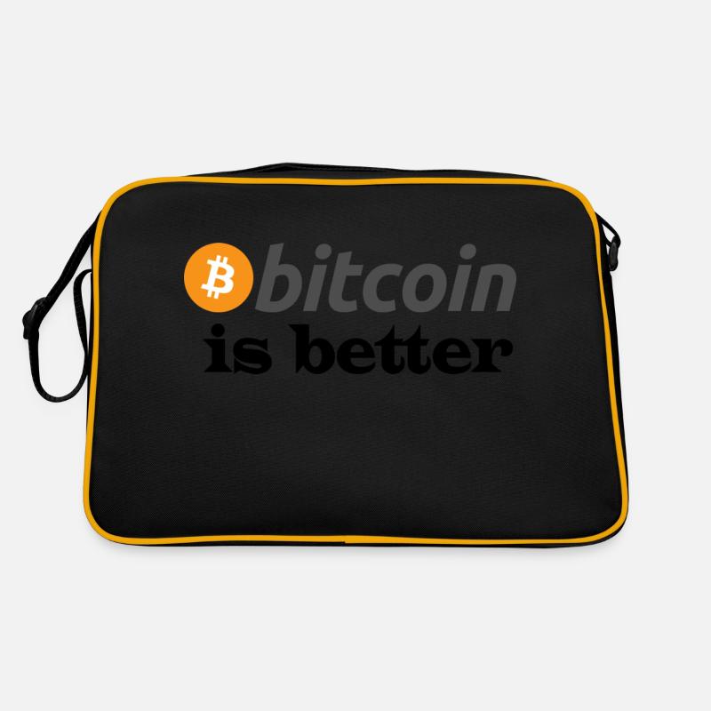 bitcoin is better Retro Bag