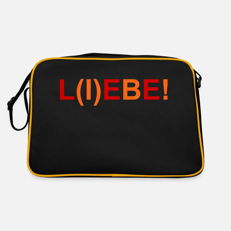 Liebe - Lebe Retro Tasche