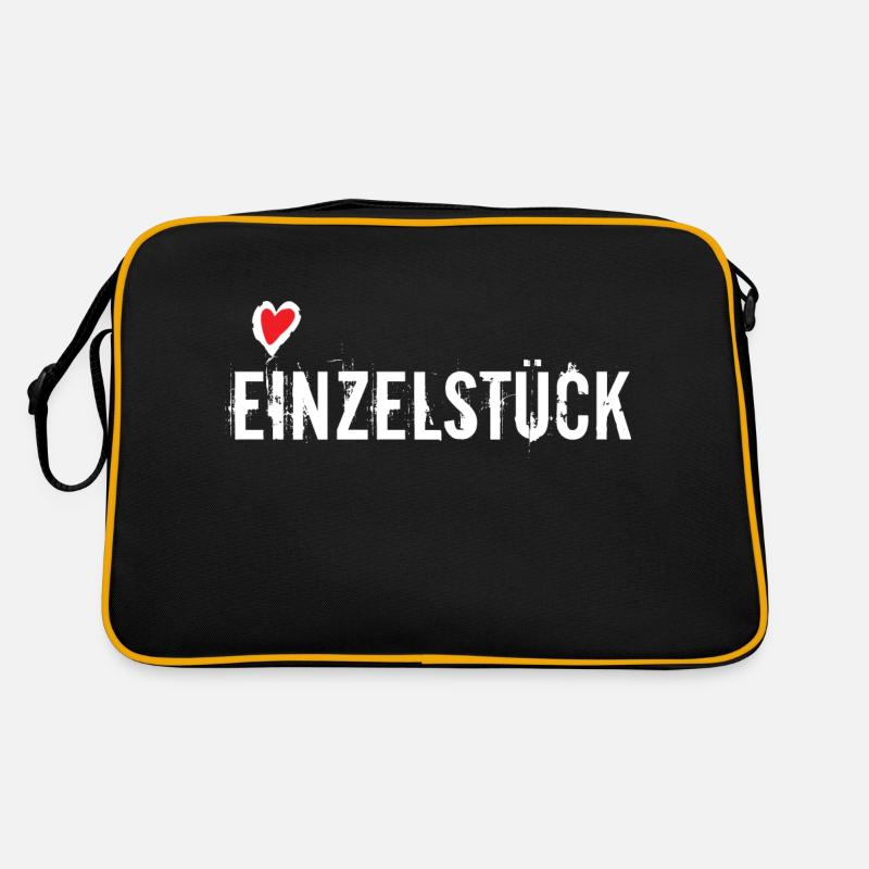 Einzelstück - Retro Tasche - Schwarz/Gold
