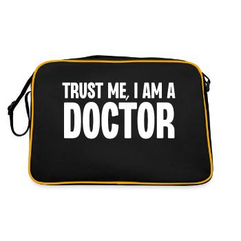 Croyez-moi, je suis médecin - Sac Retro - noir/or - Dos