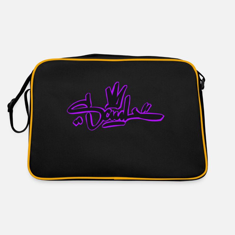 Soul - Schweizer Graffiti-Kleidungsmarke - Retro Tasche - Schwarz/Gold