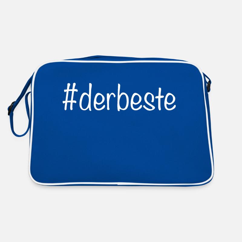 #derbeste -Weiss Retro Tasche