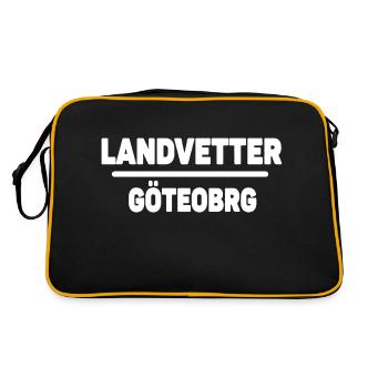 Landvetter Göteborg - Sac Retro - noir/or - Dos