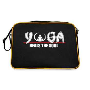 Yoga heals the soul - Retro Bag - black/gold - Back