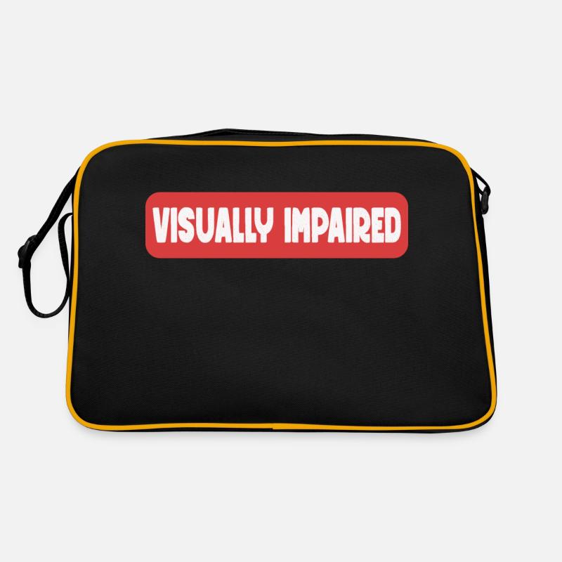 Sehbehindert Retro Tasche