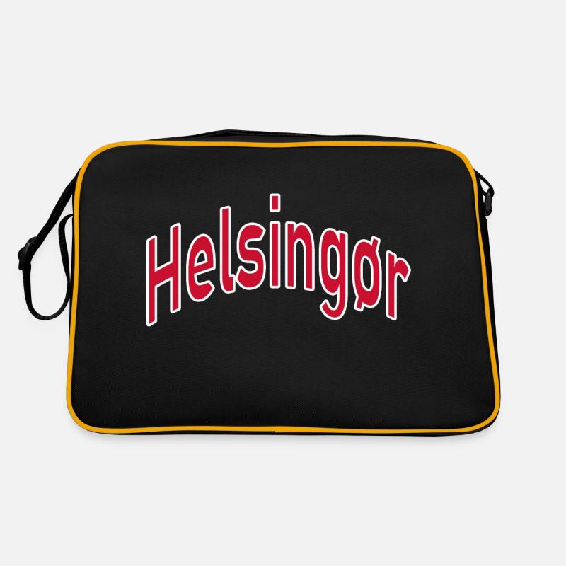 Helsingør - Retro Tasche - Schwarz/Gold