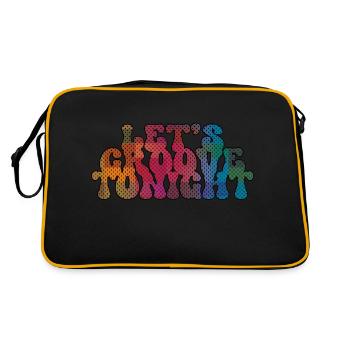 Let's groove tonight - Retro Bag - black/gold - Back