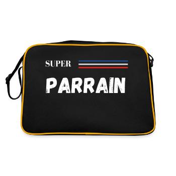 super parrain - t-shirt assorti - Sac Retro - noir/or - Dos