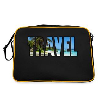 Travel Travel Summer Vacation Holidays - Retro Bag - black/gold - Back