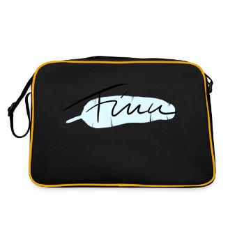 Finn - Retro Tasche - Schwarz/Gold - Hinten