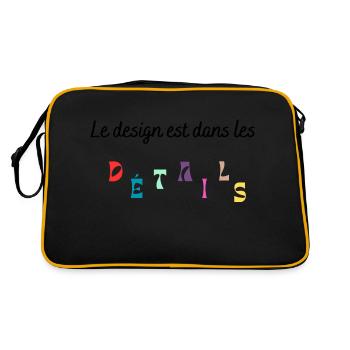 Le design est dans les détails - Sac Retro - noir/or - Dos
