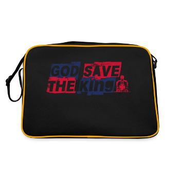 God Save the King Roi Charles III - Retro Bag - black/gold - Back
