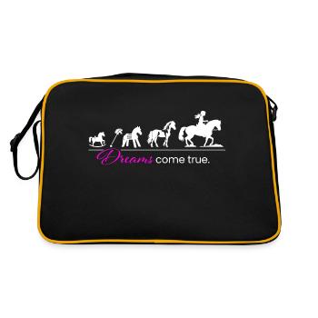Évolution du rêve du cheval - Sac Retro - noir/or - Dos