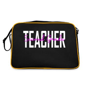 Seventh Grade Teacher Gifts For Teachers - Retro Bag - black/gold - Back