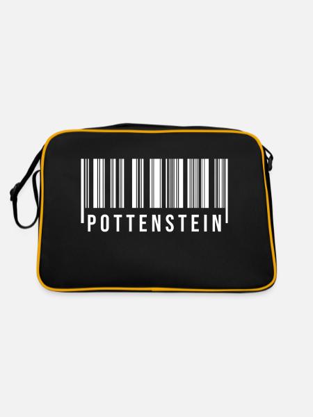 Pottenstein Bayern - Retro Tasche - Schwarz/Gold