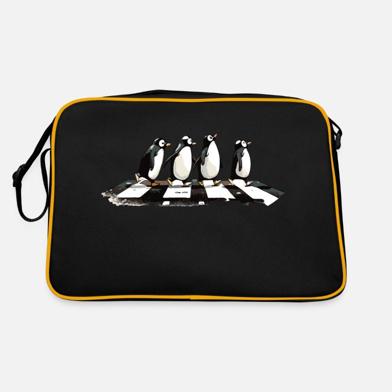 Penguins - Retro Bag - black/gold