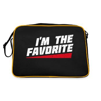 I'm The Favorite - Funny Gift - Retro Bag - black/gold - Back