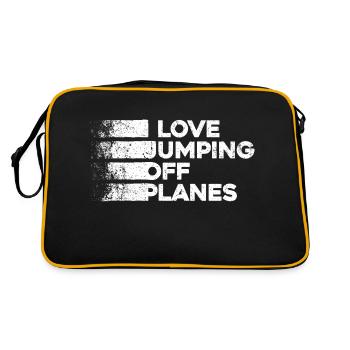 Parachutisme Passion Design. Cadeau d’adrénaline parfait - Sac Retro - noir/or - Dos