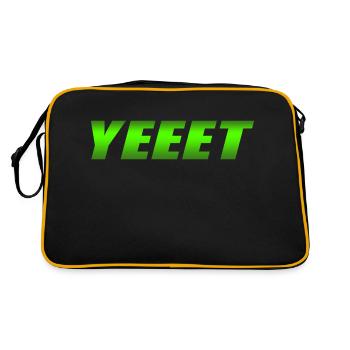 Yeeet - Retro Tasche - Schwarz/Gold - Hinten