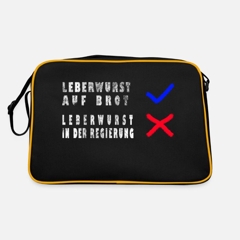 Ampel Leberwurst Protest Retro Tasche
