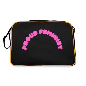Fière féministe - Sac Retro - noir/or - Dos