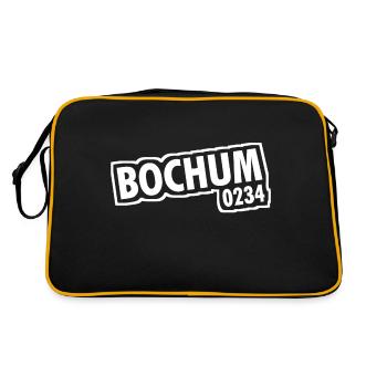 Bochum - 0234 - Dialling Code - NRW - Ruhrpott - Retro Bag - black/gold - Back