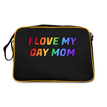 J’aime ma mère gay - Sac Retro - noir/or - Dos