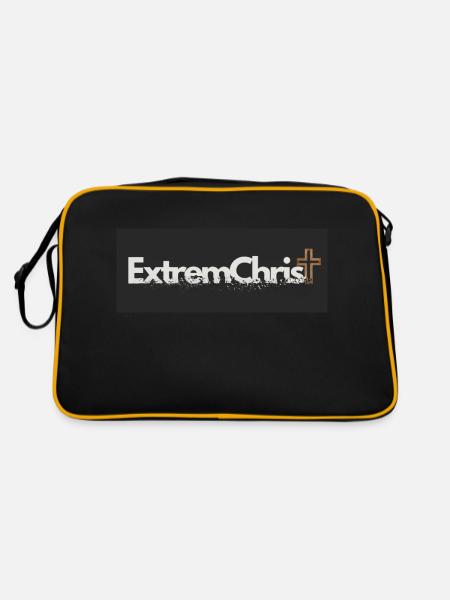 1000021918 - Retro Tasche - Schwarz/Gold - Hinten