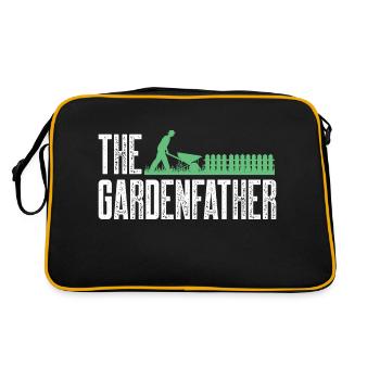 the gardenfather Design for a landscaping - Retro Tasche - Schwarz/Gold - Hinten