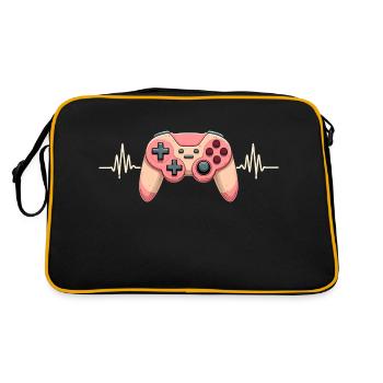 Gamer Video Games Console Gaming Birthday Gaming - Retro Bag - black/gold - Back
