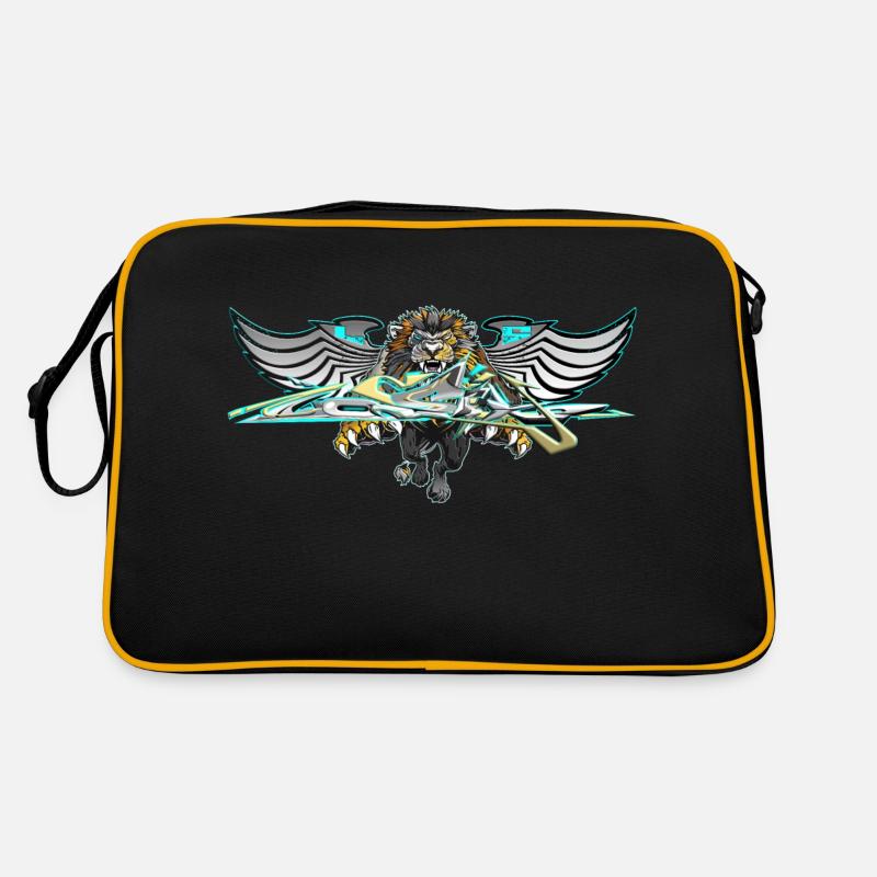 Loewe - Retro Tasche - Schwarz/Gold