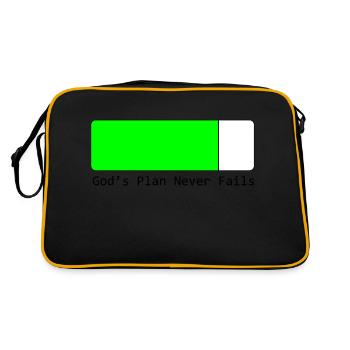 God's Plans Never Fail - Retro Bag - black/gold - Back