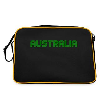 Australia - Australien - Sydney - Down Under - Retro Bag - black/gold - Back