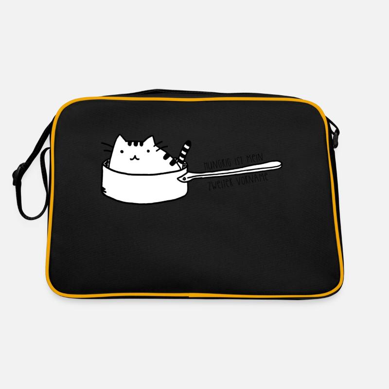 Chat dans le pan - faim Sac Retro