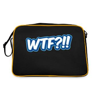 WTF?!! - Retro Bag - black/gold - Back