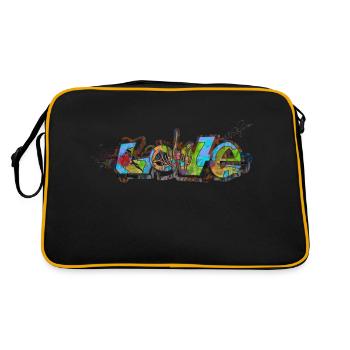 Graffiti Spray - Retro Bag - black/gold - Back