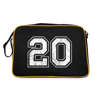 Numéro 20 - Sac Retro - noir/or - Dos