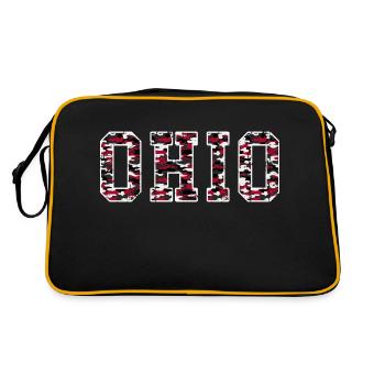 Ohio camoflague - Retro Bag - black/gold - Back