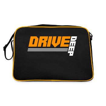 Lowered Tuning Car - Retro Bag - black/gold - Back