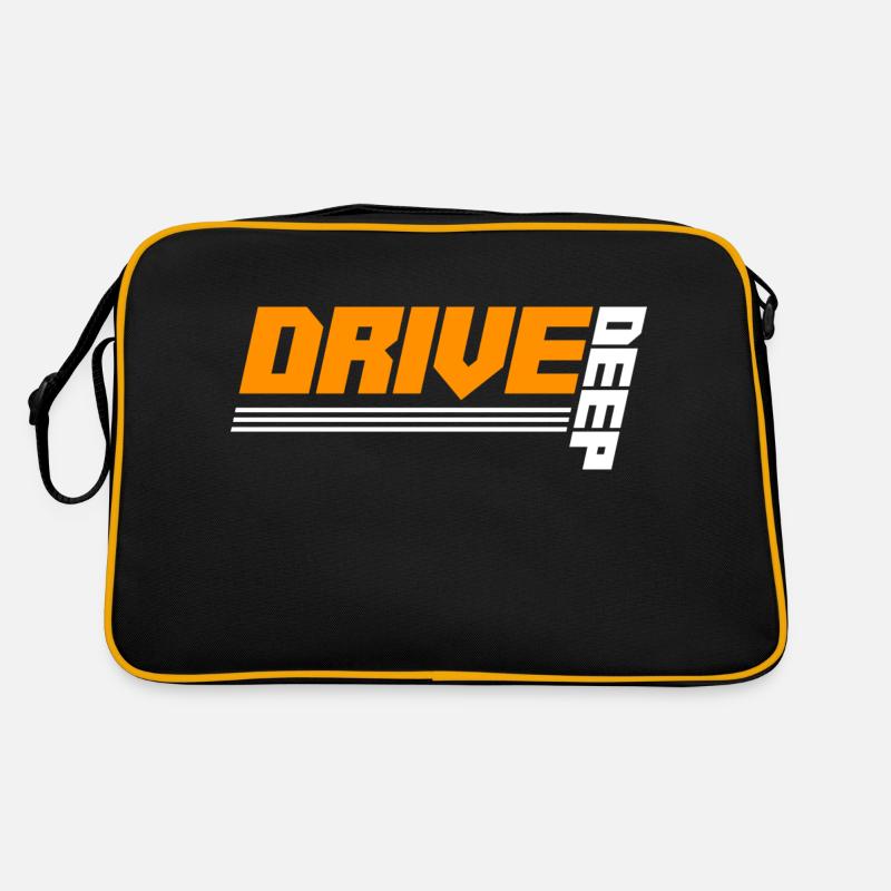 Lowered Tuning Car - Retro Bag - black/gold