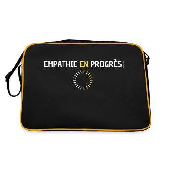 Empathie en progrès t-shirt humour - Sac Retro - noir/or - Dos