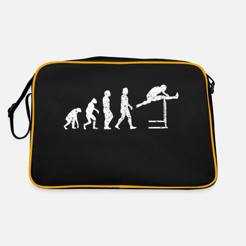 Weitspringen Weitspringer Hochsprung Dreisprung Retro Tasche
