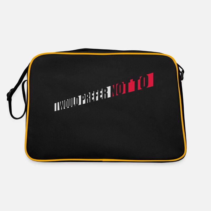 I prefer not to Retro Tasche