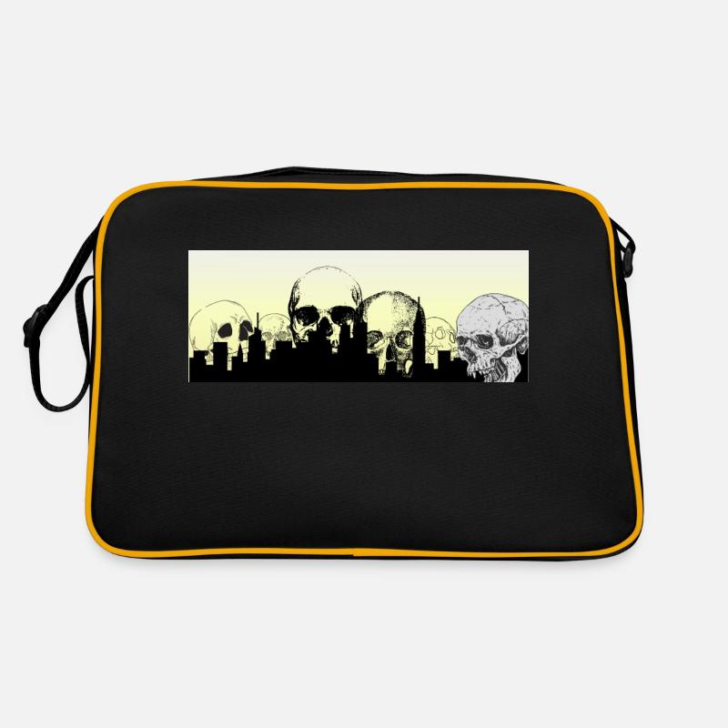 Skullscity - Retro Bag - black/gold