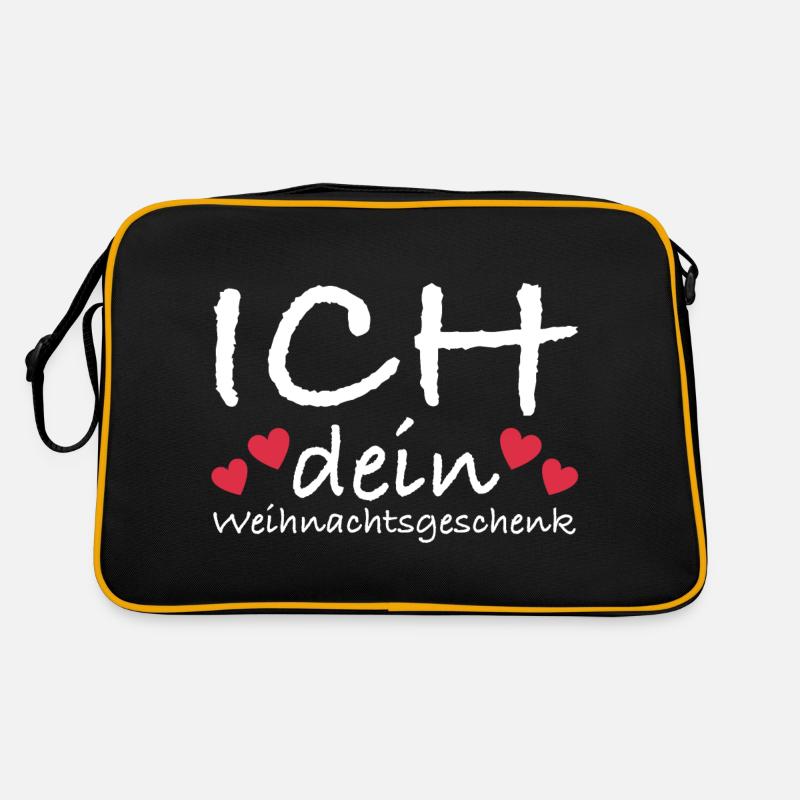 Ich dein Weihnachtsgeschenk | Weihnachten, Party Retro Tasche